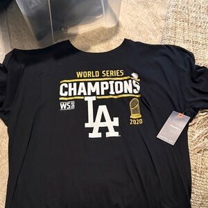 Fanatics Black 2020 World Series Champions T-Shirt Mens XXL